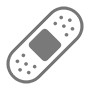 An icon of a bandage. 